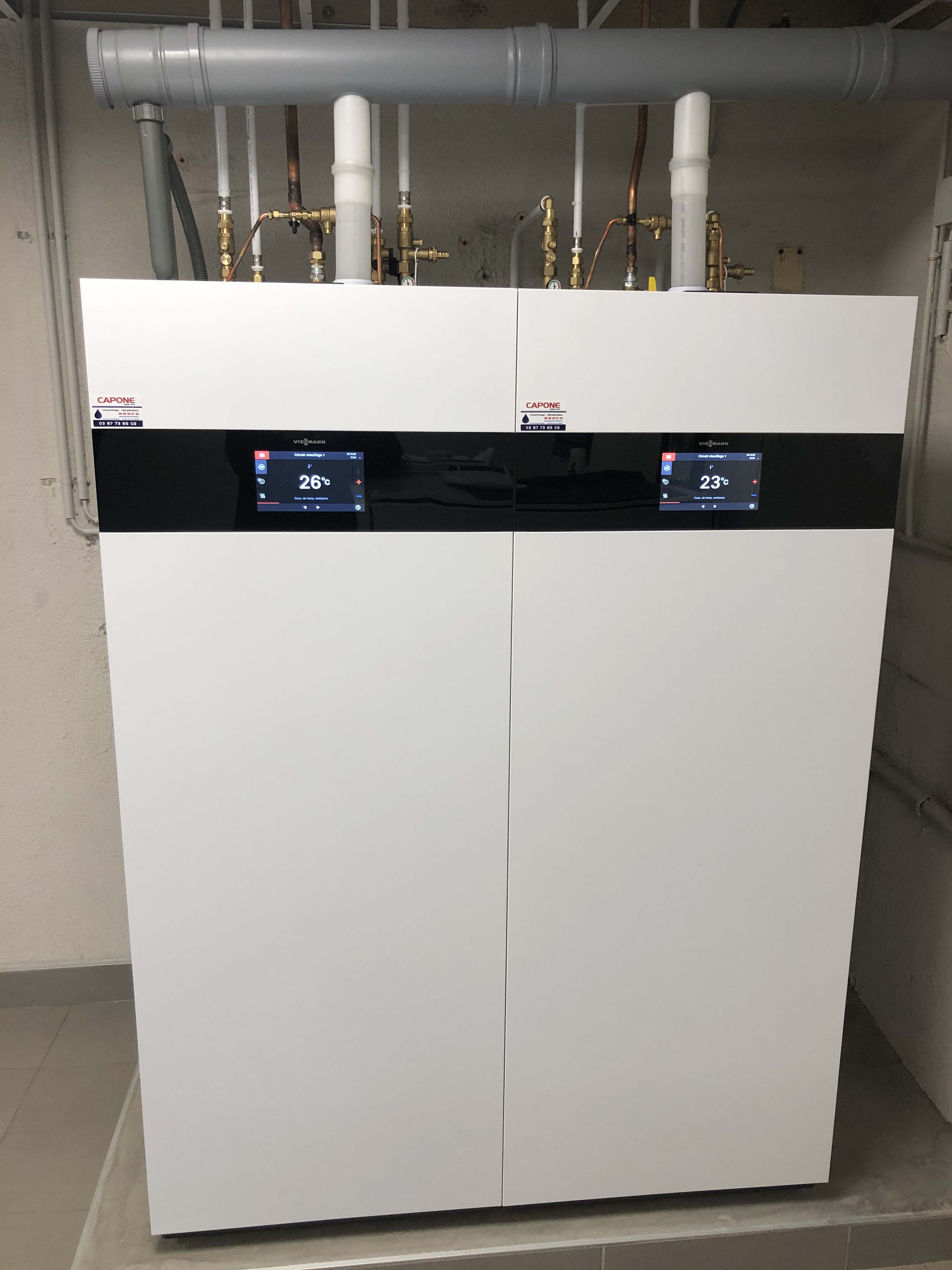 photo de la prestation Chaudières Viessmann condensation Vitodens 222